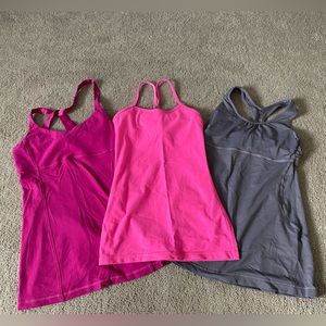 LULULEMON workout tops (grey and magenta available)